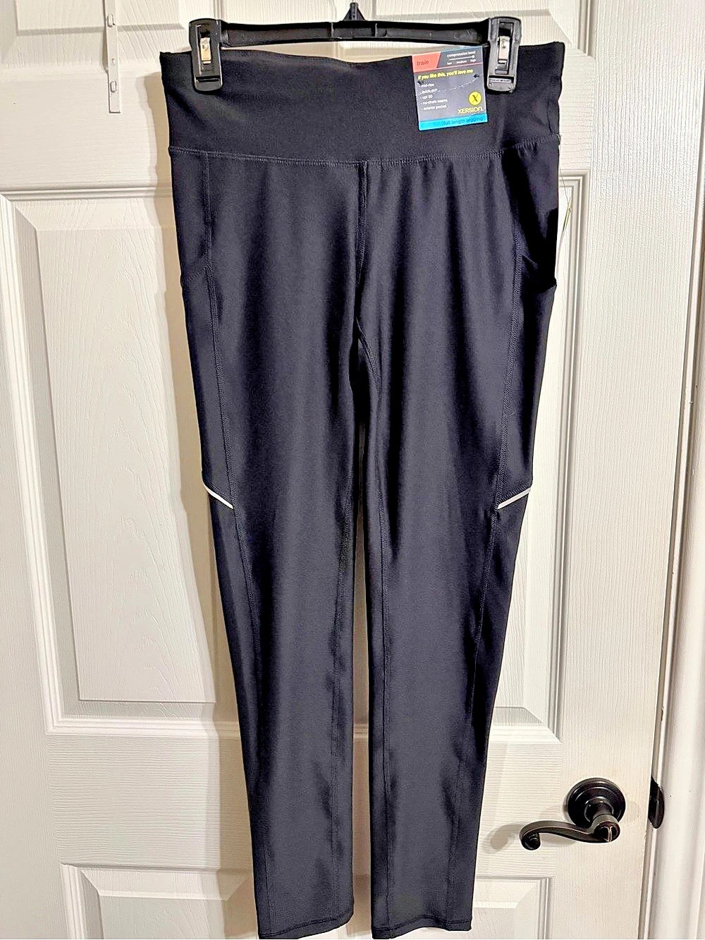 Xersion Train Full Length Legging Compression Leggings Black Medium